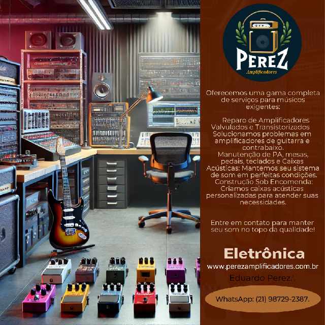 Foto 1 - Conserto de amplificador - mesas- pedais e teclado